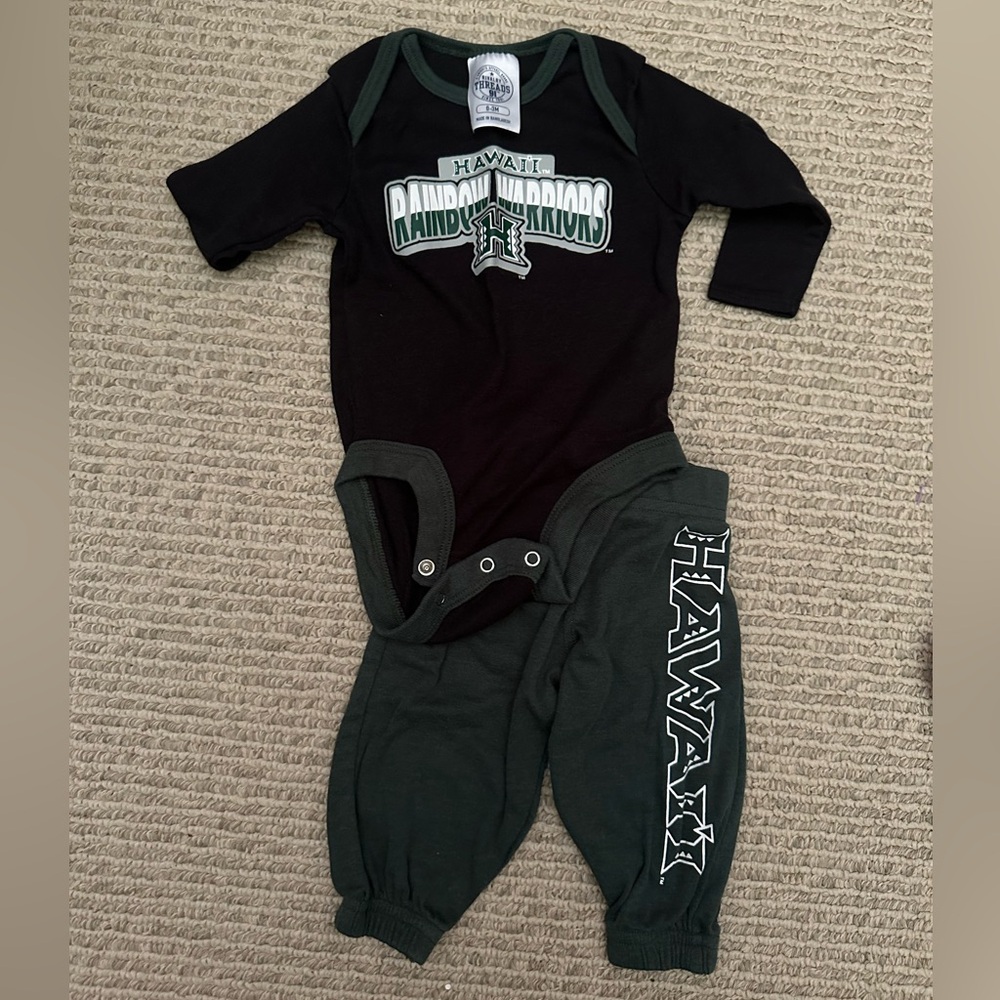 University of Hawaii onesie and pants